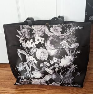Black & white Elliott Luca floral shoulder bag in new condition. Large tote